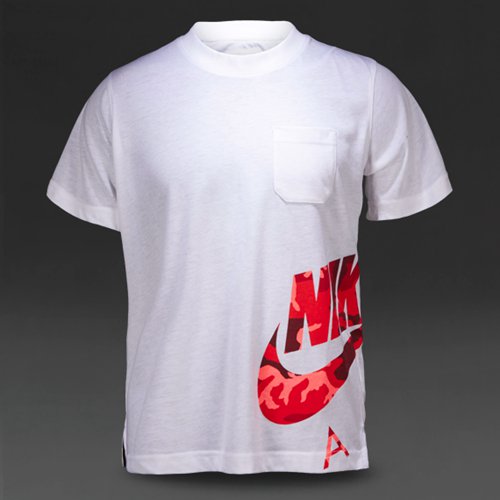 Nike Sportswear Short-Sleeve Camo Pocket Tee White / Daring Red / Daring Red for Boys